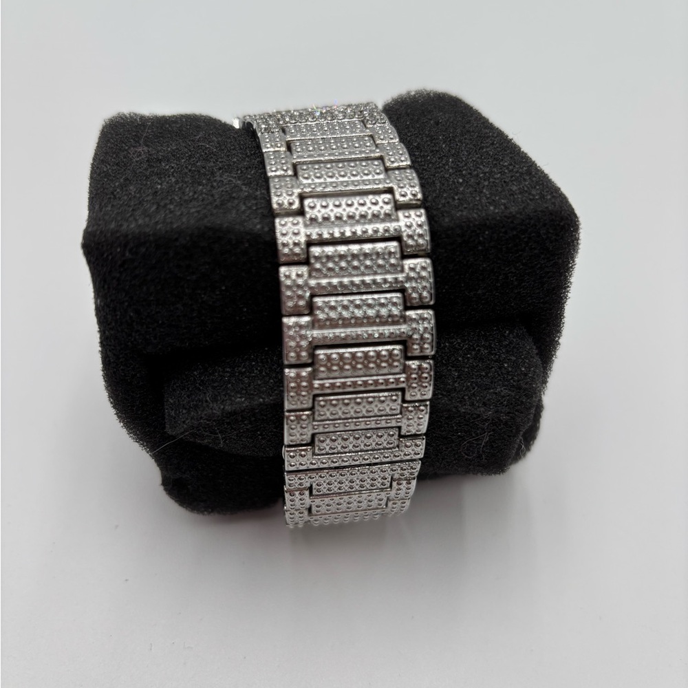 Pin Time Men's Quartz Fashion Watch Rhinestone - Picture 3 of 5
